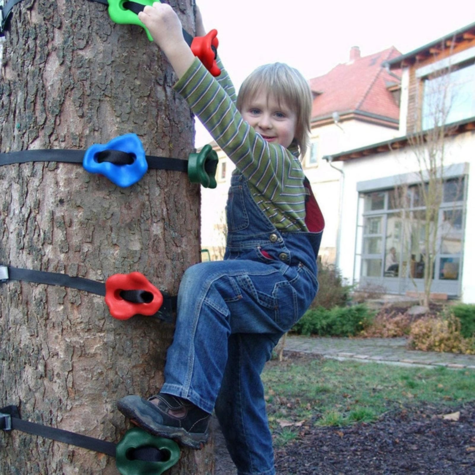 Kids Outdoor Obstacle Course Equipment - 屋外遊具 6本のラチェットストラップ付き障害物コース トレーニング器具 子供 男の子 女の子