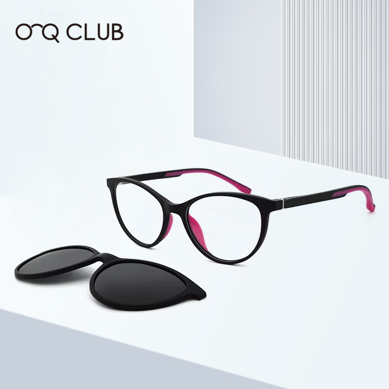 Kids Outdoor Frame - O-Qクラブ-子供用偏光シリコンサングラス、近視光学式、磁気クリップオン、屋外眼鏡、子供用ファッション眼鏡、tr90
