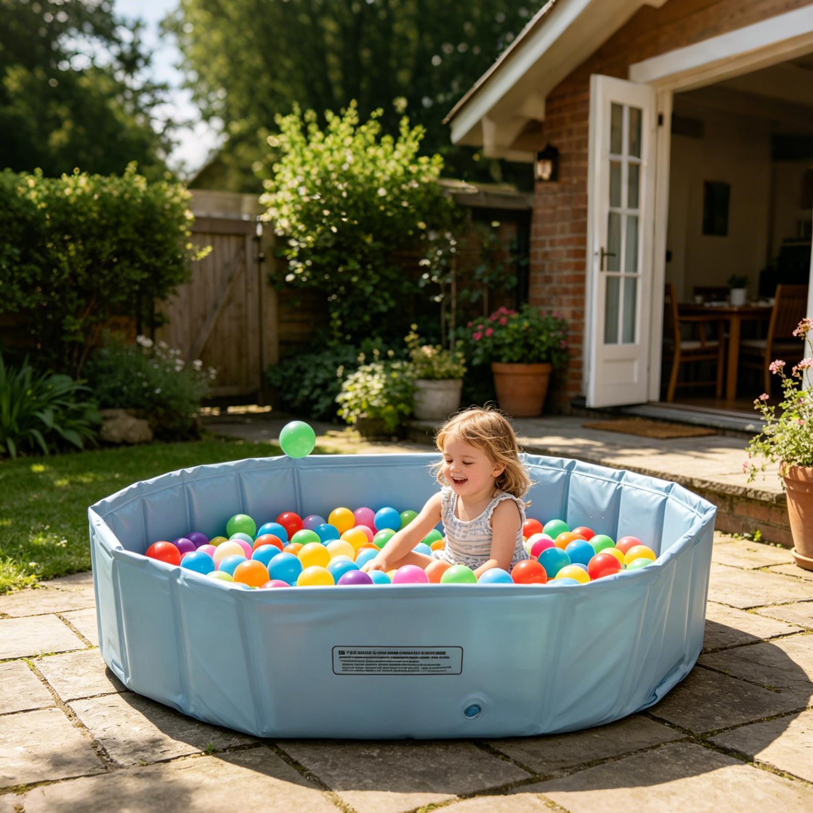 Kids Outdoor Games For Party - 屋外折りたたみ式ペット用プール、子供用ポータブルプール、猫や犬用バスタブ、家庭やパーティー用のポータブルゲームスペース