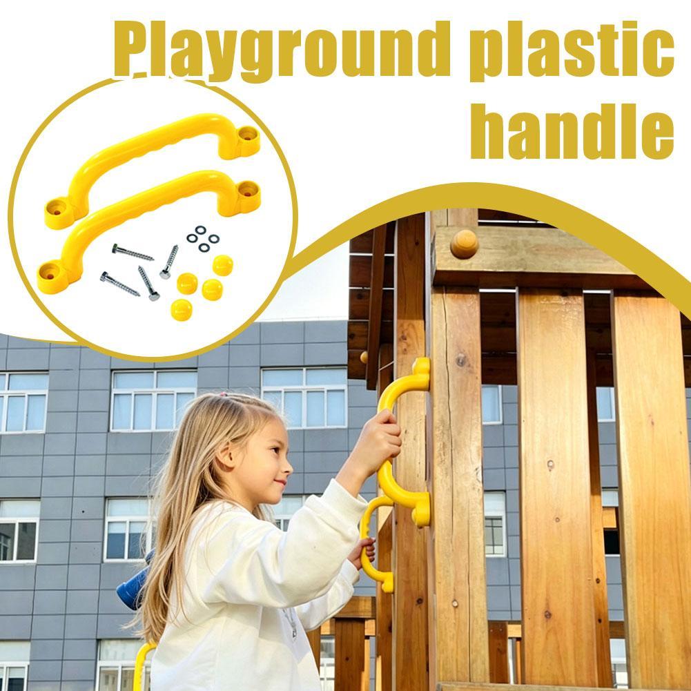 Kids Outdoor Frame - 遊び場用安全ハンドル クライミングフレーム用 屋外用グラブハンドルバー プレイハウス用 ツリーハウス キッズジム機器アクセサリー