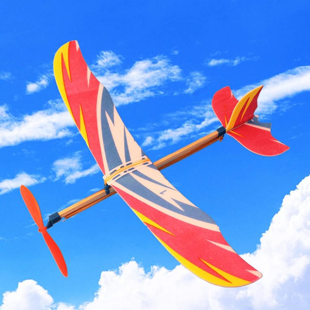 Kids Outdoor Fun - 10 個の飛行機モデルゴムバンド動力グライダー飛行機爆撃機飛行機好意屋内屋外おもちゃ子供のための飛行機モデル