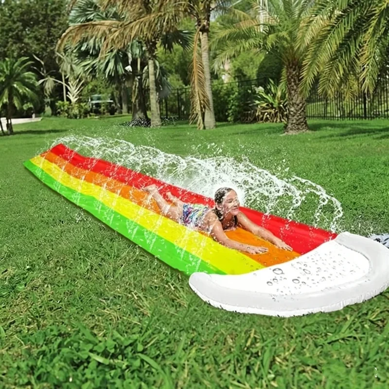Kids Outdoor Games For Party - 夏の屋外用インフレータブル水遊びおもちゃ ウォータースライドプール 裏庭ゲームセンター 大人子供向け ホリデーパーティーギフト用品