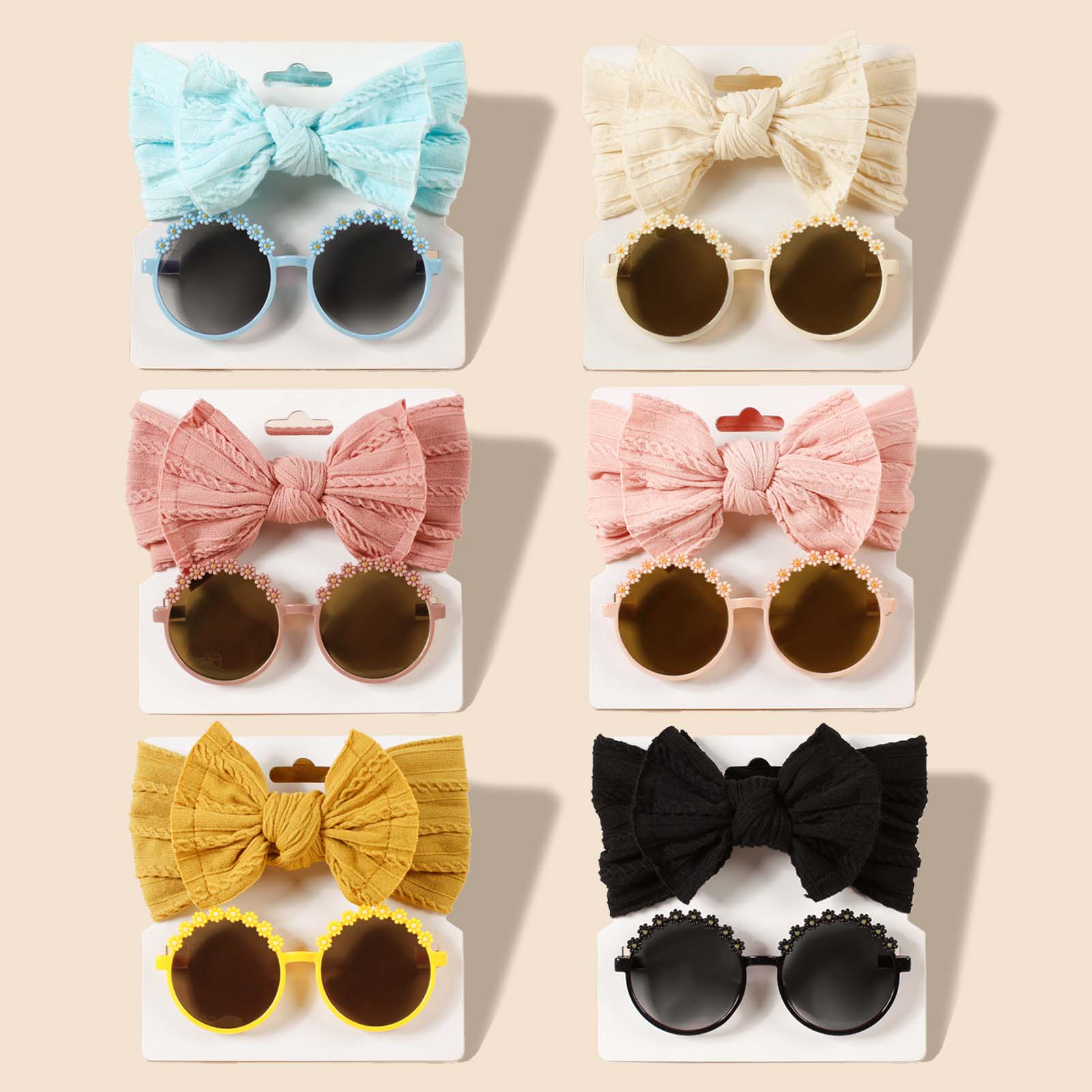 Kids Outdoor Frame - 子供の屋外のヘアアクセサリー,ヘアバンド,ジャカードボウ,ビーチファッション,2個