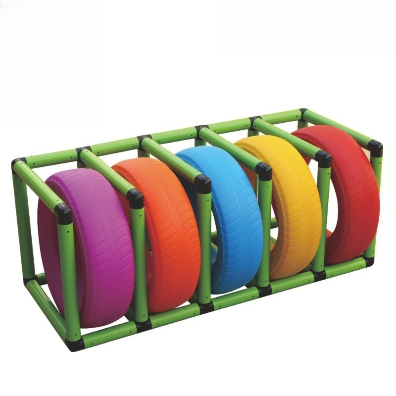 Kids Outdoor Obstacle Course Equipment - 回転成形遊具タイヤクライミングラック子供用屋外タイヤクライミングラック障害物コーストレーニング機器工場