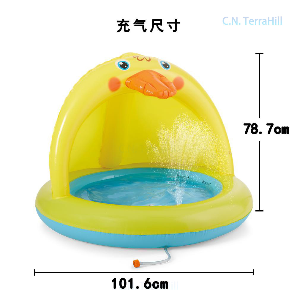 子供用インフレータブルスプラッシュプール、レインボースプリン - Kids Outdoor Water Table のレビューと価格