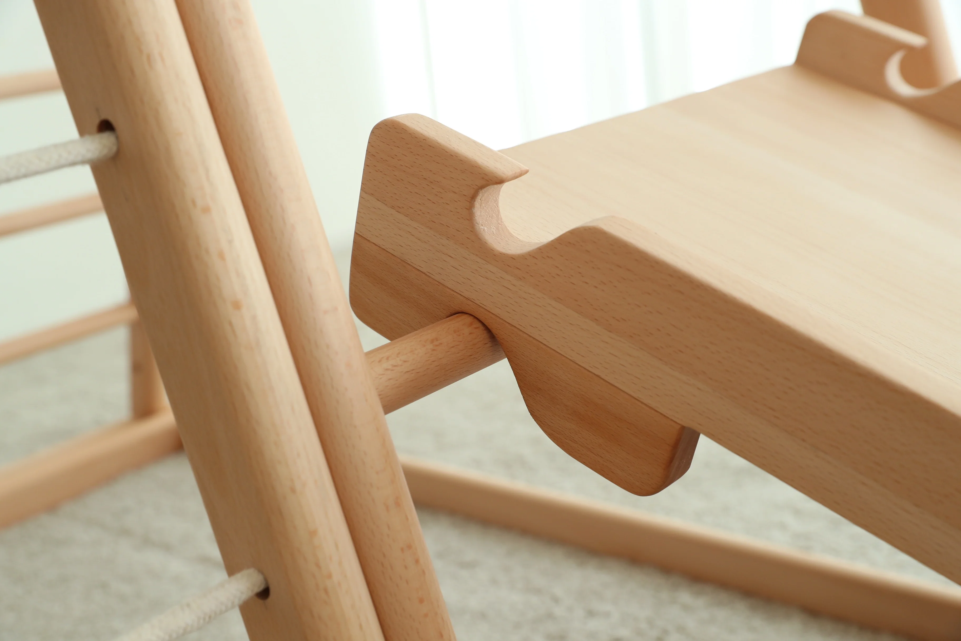 子供用屋外ロープはしご 木製おもちゃ 室内木製クライミングフ - Kids Outdoor Wooden Climbing Frame のレビューと価格