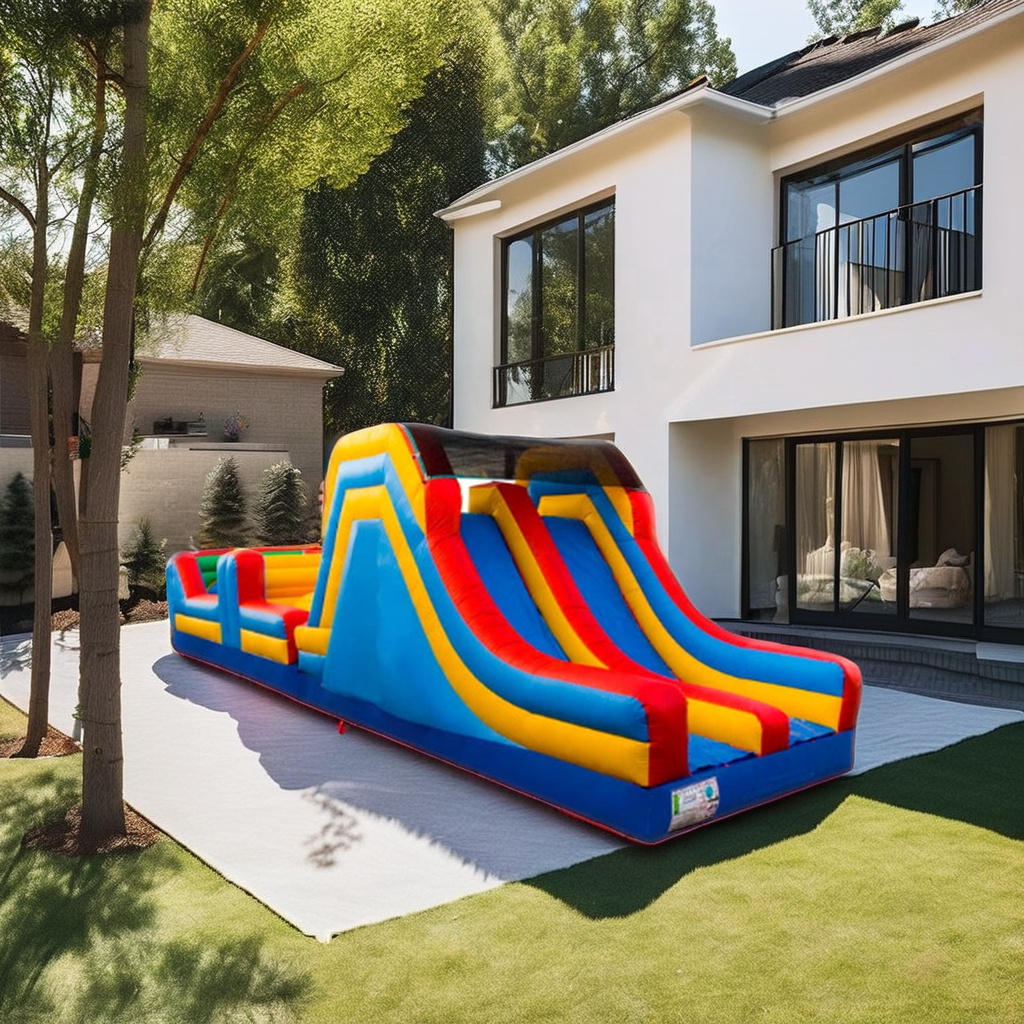 巨大な業務用インフレータブルバウンサー障害物コース遊具、楽し - Kids Outdoor Obstacle Course Equipment のレビューと価格