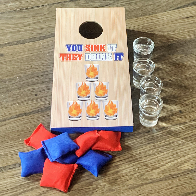 1セット木製投げゲームボード ポータブル屋外パーティー用品  - Kids Outdoor Games For Party のレビューと価格
