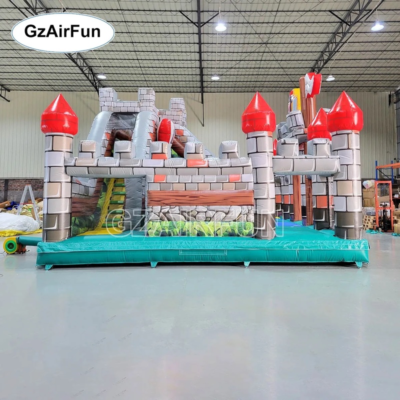 業務用PVC製ナイトキャッスルインフレータブルバウンスハウス - Kids Outdoor Obstacle Course Equipment のレビューと価格