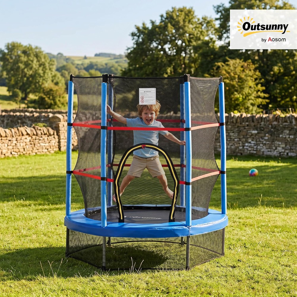 55インチ ミニトランポリン 子供用 3～6歳向け、屋内/屋 - Kids Outdoor Frame のレビューと価格