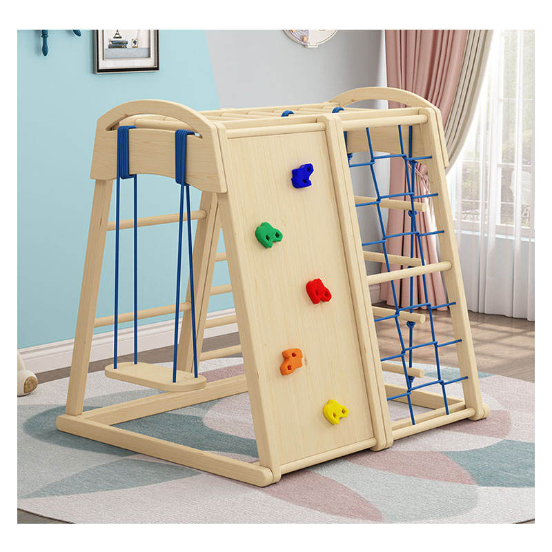 屋内屋外兼用木製子供用モンテッソーリクライミングジムフレーム - Kids Outdoor Wooden Climbing Frame のレビューと価格