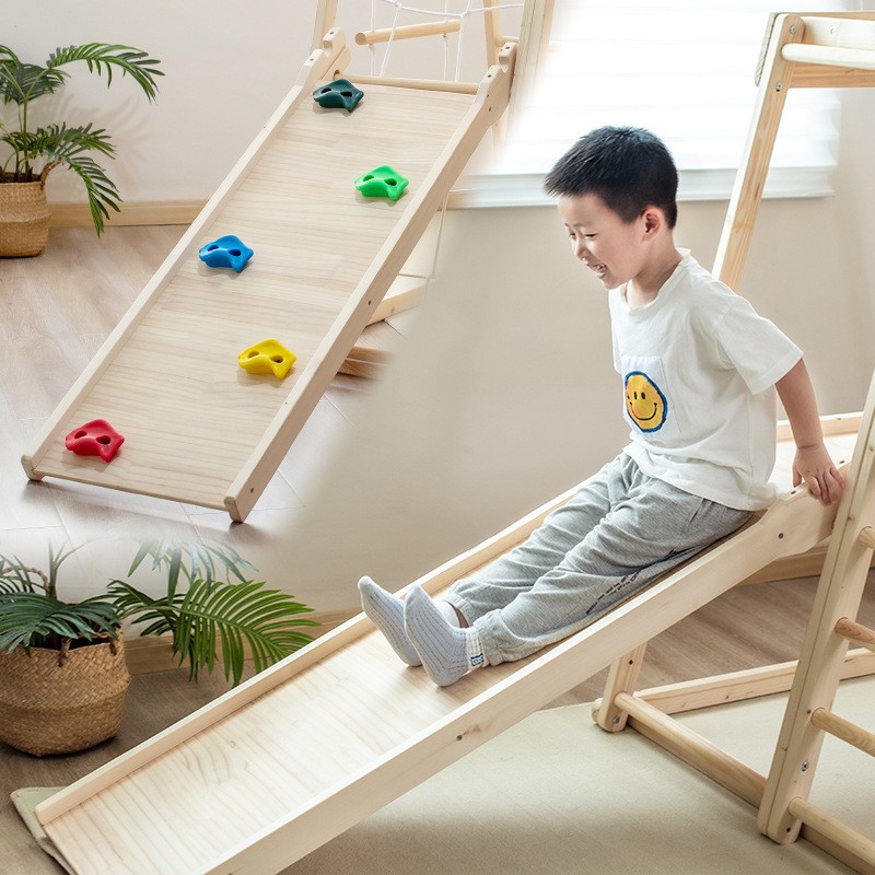 ジャングルジム キッズ アウトドア ソリッド ベビー感覚トレ - Kids Outdoor Wooden Climbing Frame のレビューと価格