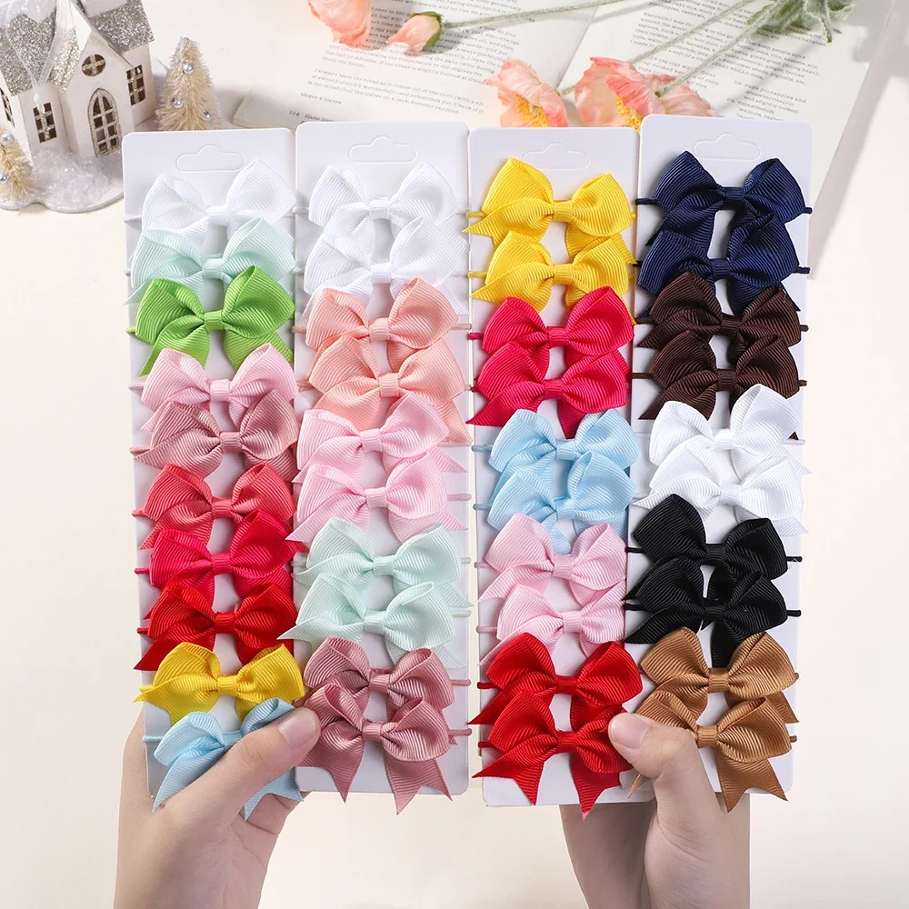 10 個弓弾性ヘアゴムバンドヘアネクタイリボンピグテールグロ - Kids Outdoor Decor のレビューと価格