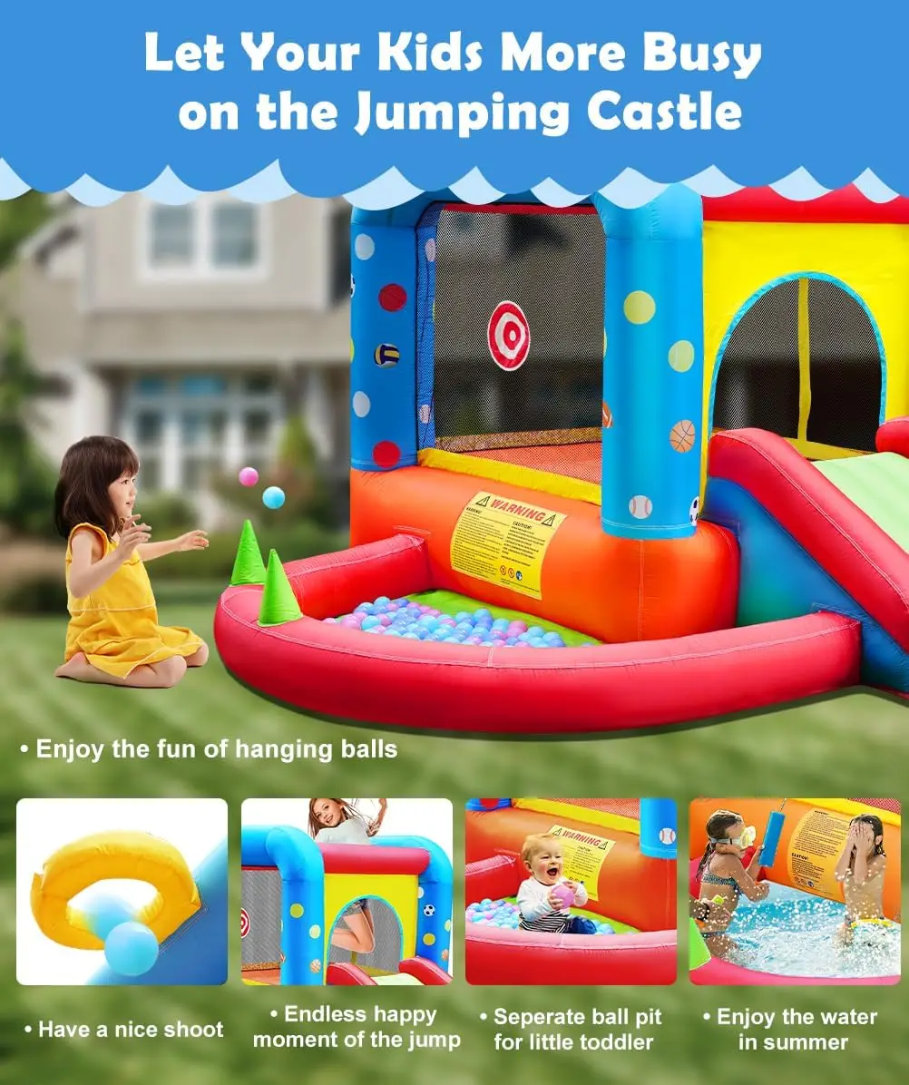 Step4Fun インフレータブルバウンスハウス、子供用キャ - Kids Outdoor House のレビューと価格