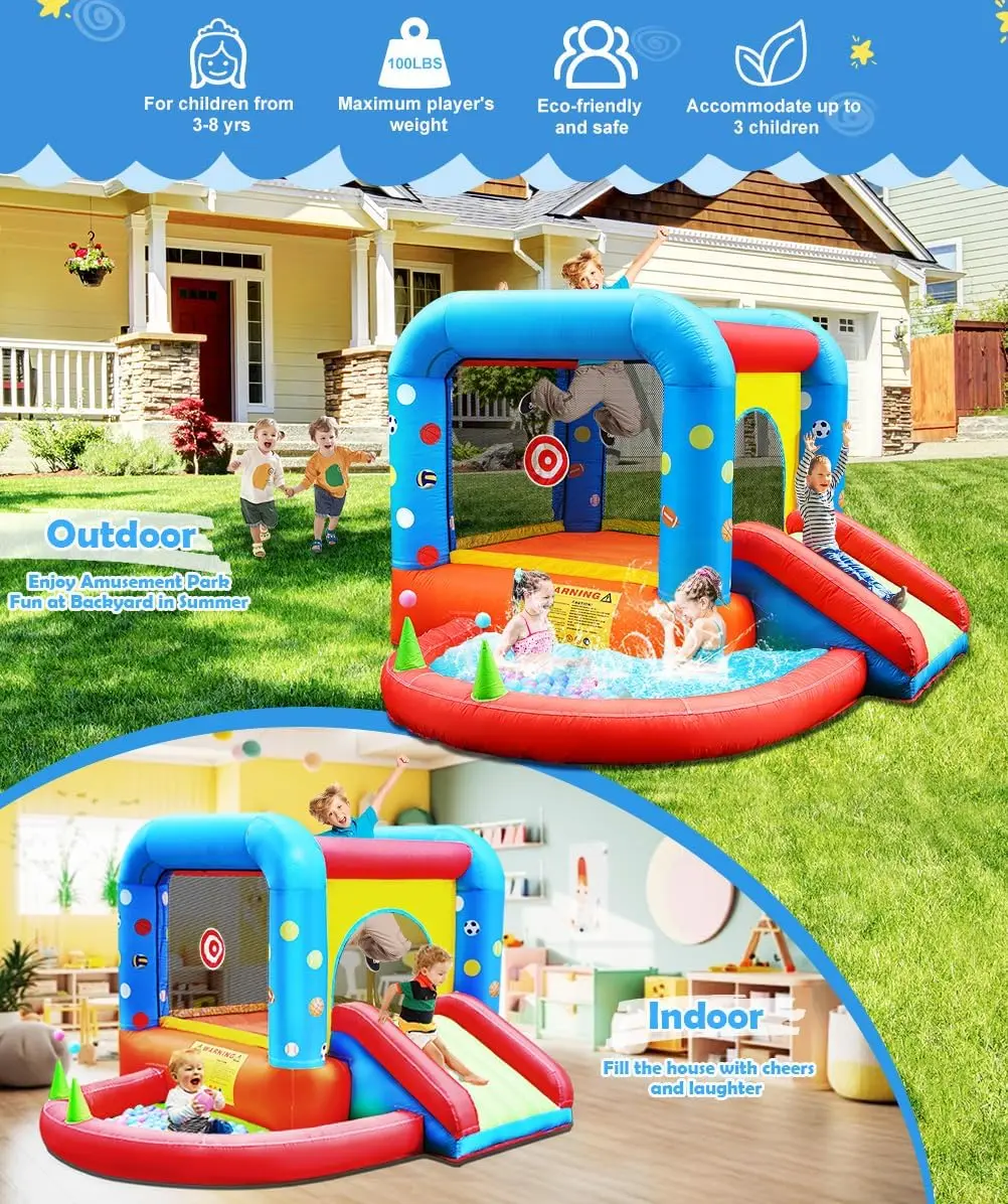 Step4Fun インフレータブルバウンスハウス、子供用キャ - Kids Outdoor House のレビューと価格