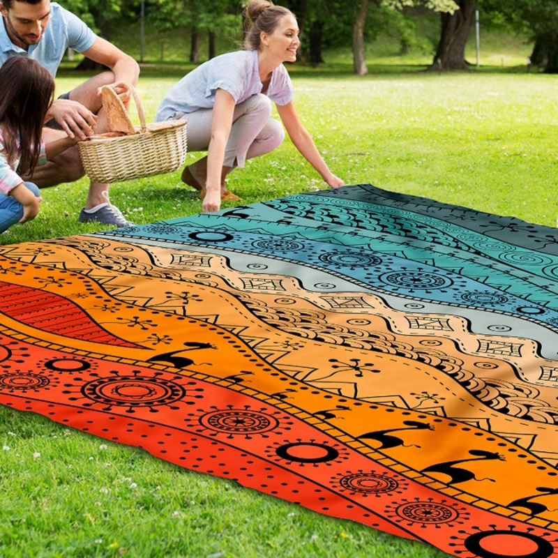 大型防水ビーチブランケット,サンドプルーフ,ポータブル,折り - Kids Outdoor Mat Waterproof のレビューと価格