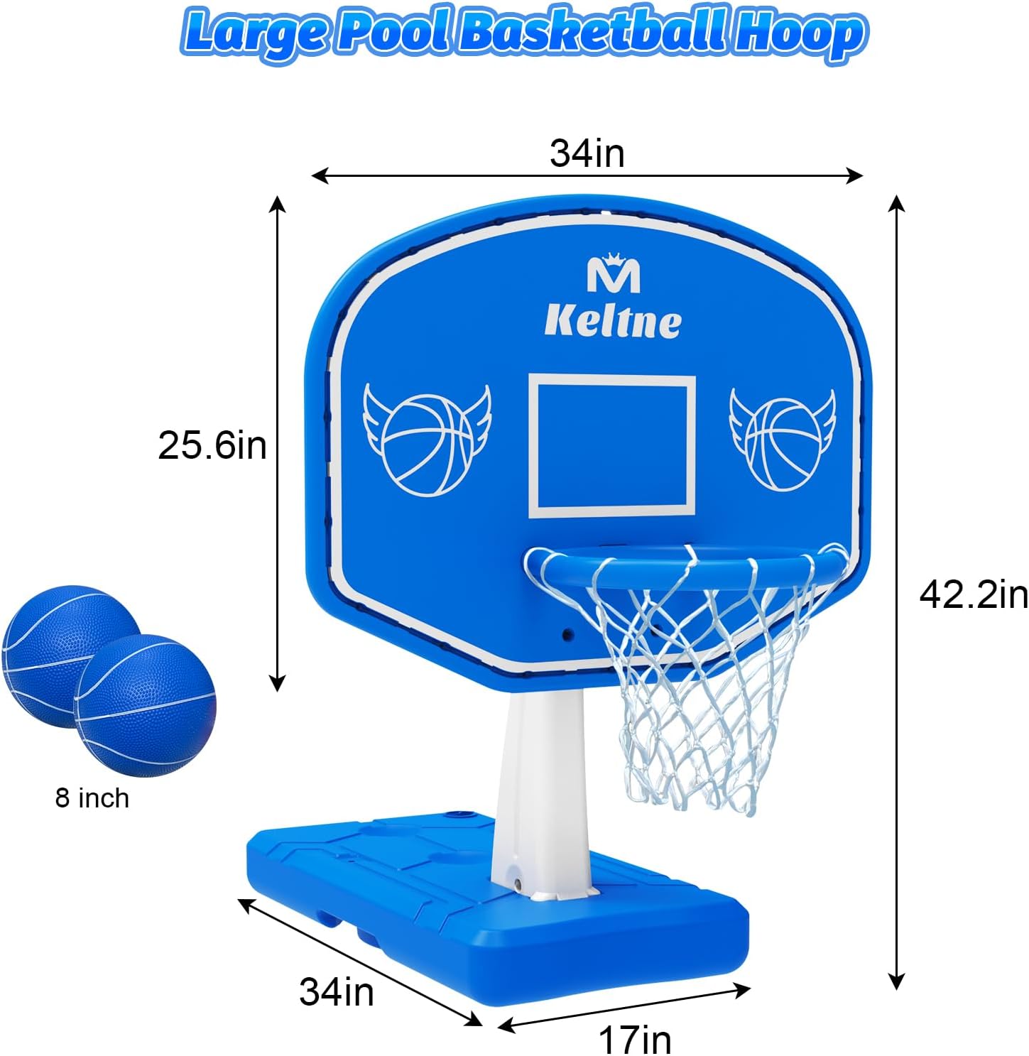 大型スイミングプールバスケットボールフープ、拡張された頑丈な - Kids Outdoor Fun のレビューと価格