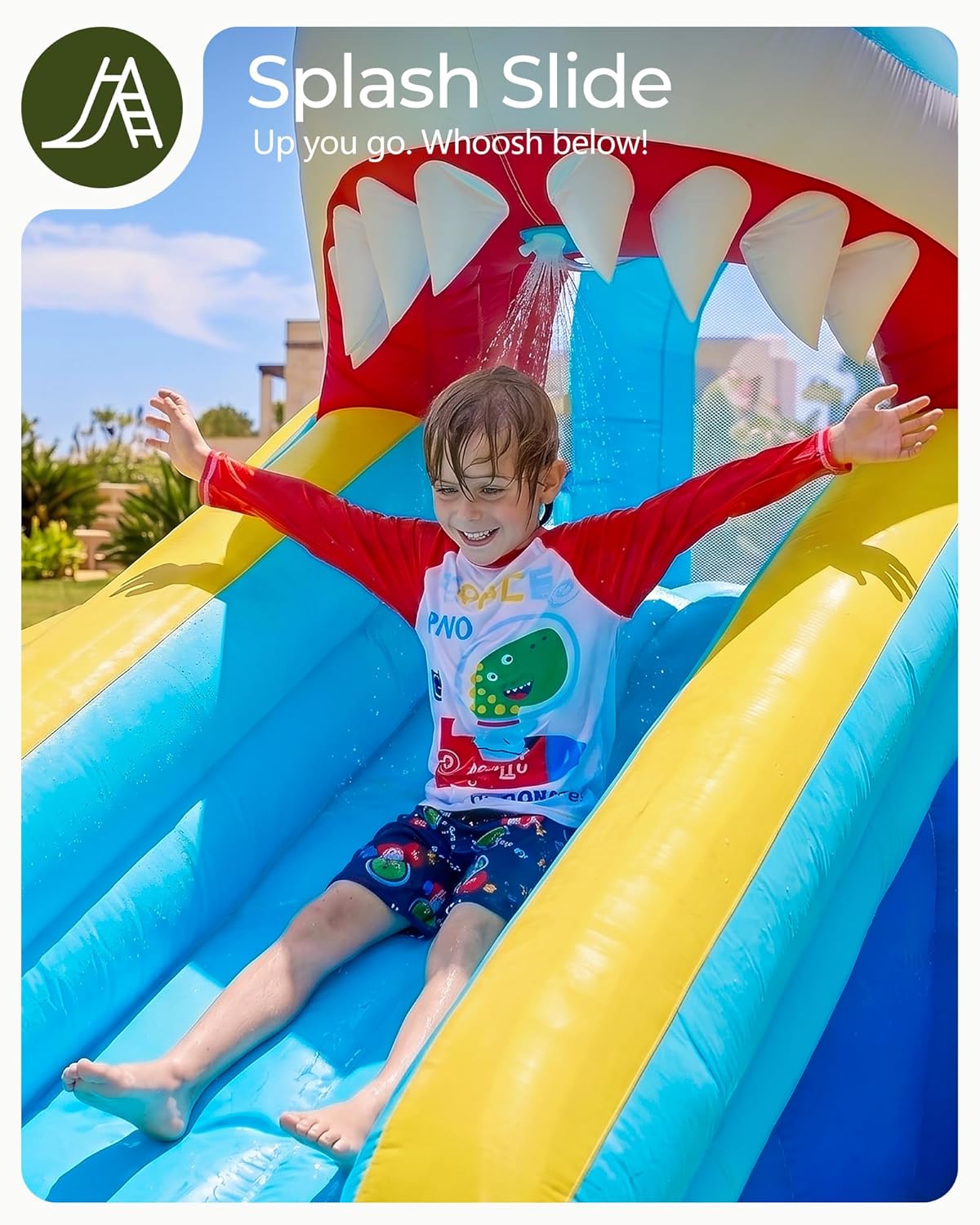 子供用インフレータブルウォータースライドバウンスハウス（3～ - Kids Outdoor House のレビューと価格