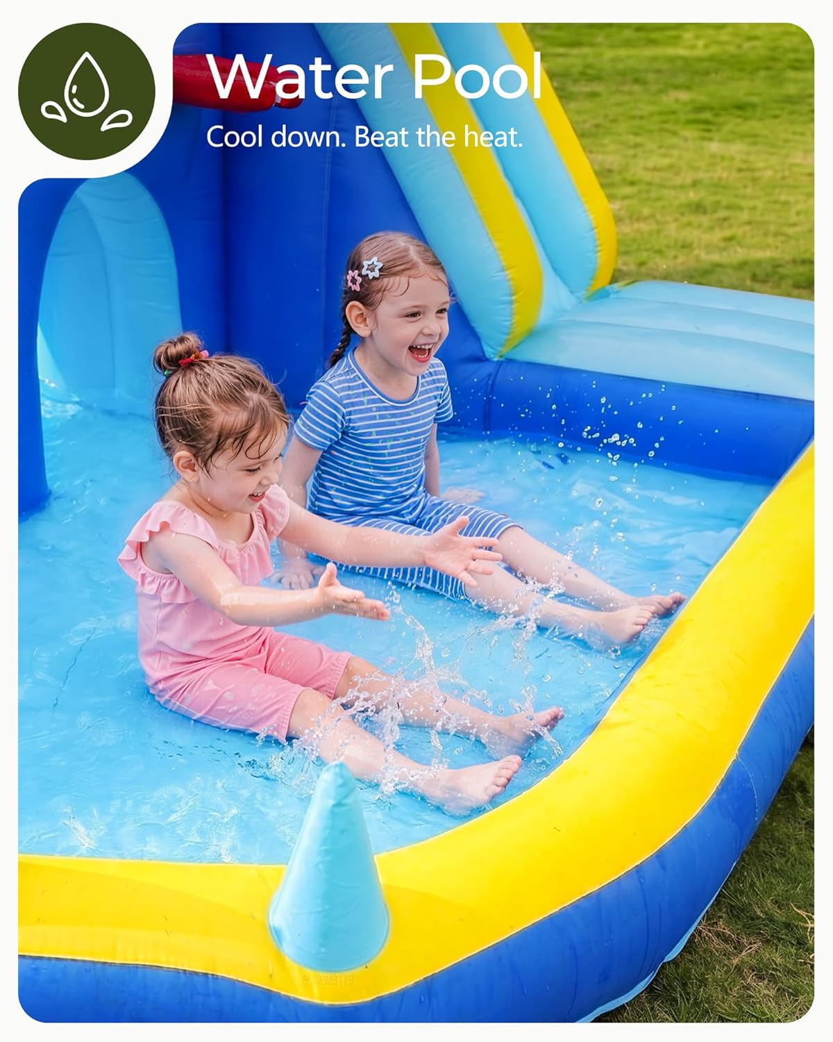 子供用インフレータブルウォータースライドバウンスハウス（3～ - Kids Outdoor House のレビューと価格