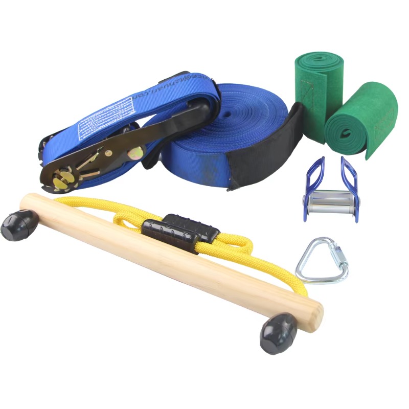 キッズ忍者ウォリアー障害物コース – 滑り止めスラックライン - Kids Outdoor Ninja Course のレビューと価格