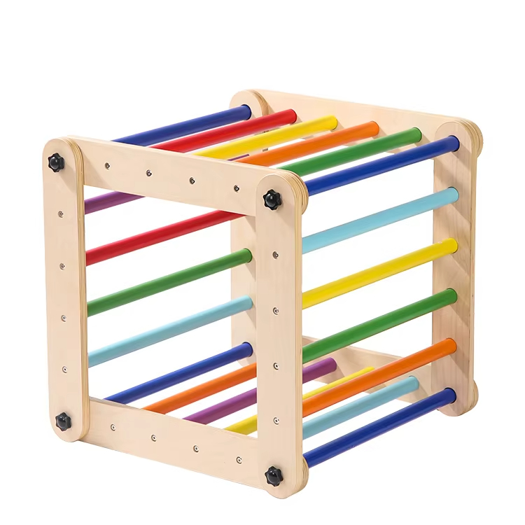 ジャングルジム キッズ アウトドア 三角形 木製 室内クライ - Kids Outdoor Wooden Climbing Frame のレビューと価格