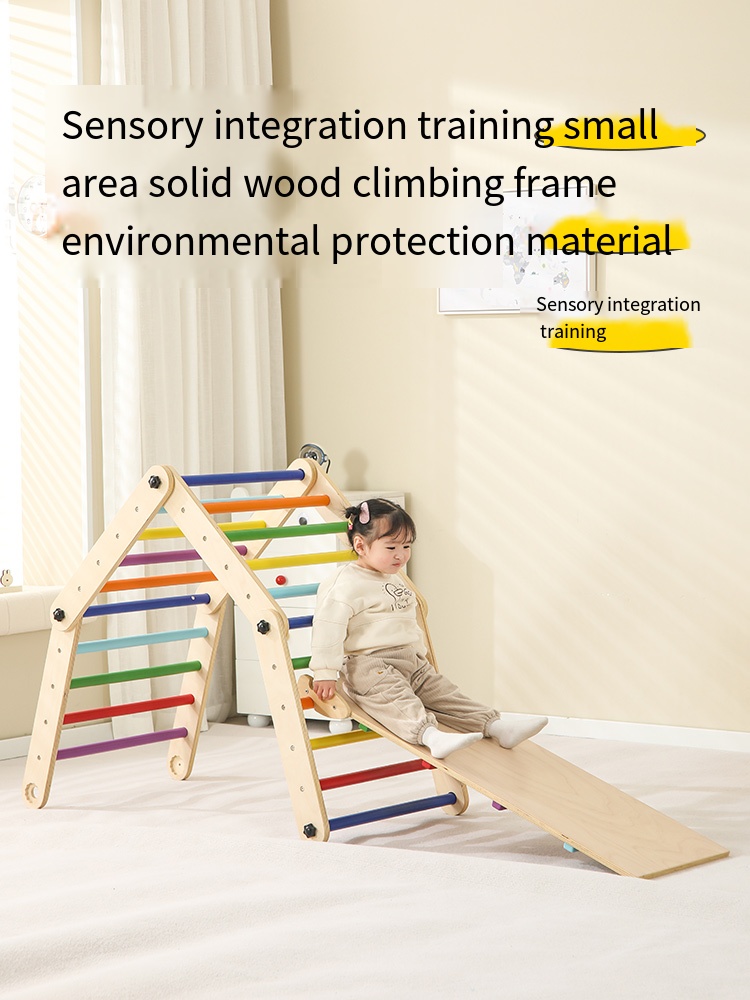ジャングルジム キッズ アウトドア 三角形 木製 室内クライ - Kids Outdoor Wooden Climbing Frame のレビューと価格
