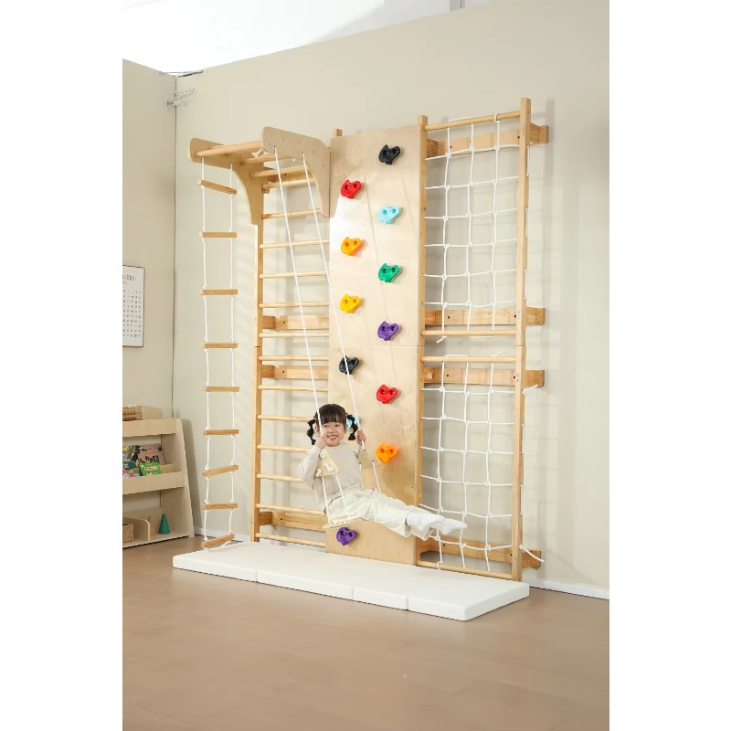 室内用モンキーバー、子供用木製クライミングフレーム、屋外用無 - Kids Outdoor Wooden Climbing Frame のレビューと価格