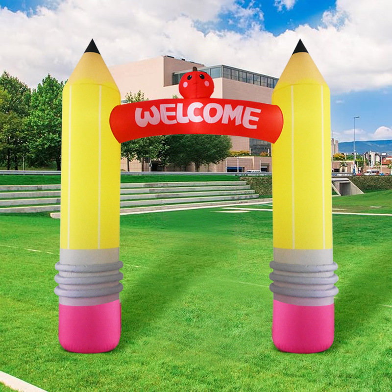 9フィートのインフレータブルペンシルアーチデコレーション、内 - Kids Outdoor Decor のレビューと価格