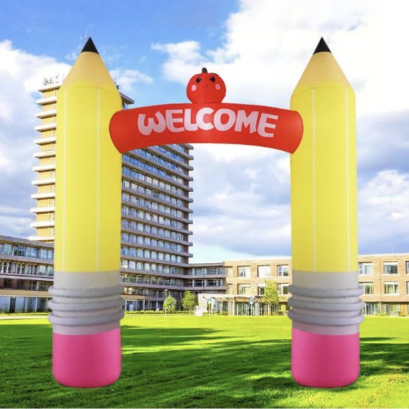 9フィートのインフレータブルペンシルアーチデコレーション、内 - Kids Outdoor Decor のレビューと価格