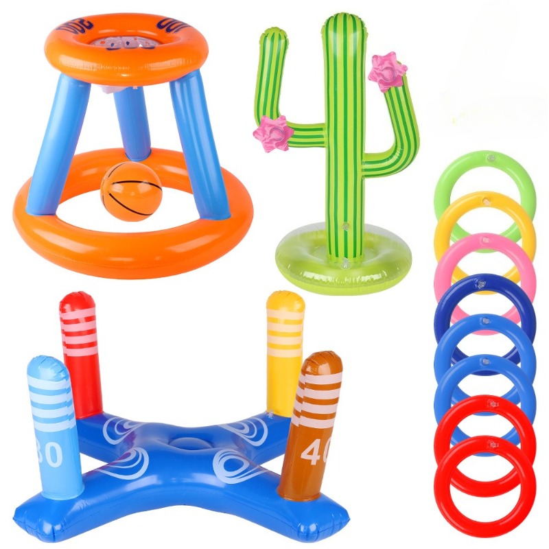 インフレータブルサボテン輪投げゲーム - 子供と大人のための - Kids Outdoor Games For Party のレビューと価格