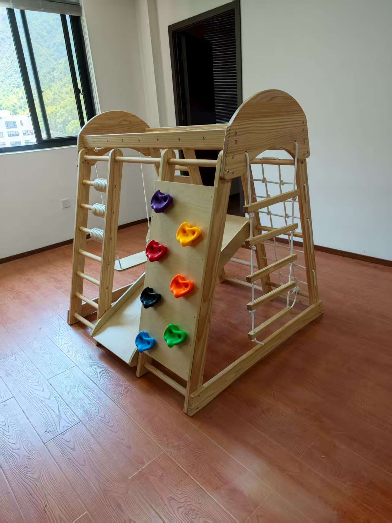 木製キッズクライミングフレーム、はしご、おもちゃ、クライムゲ - Kids Outdoor Frame のレビューと価格