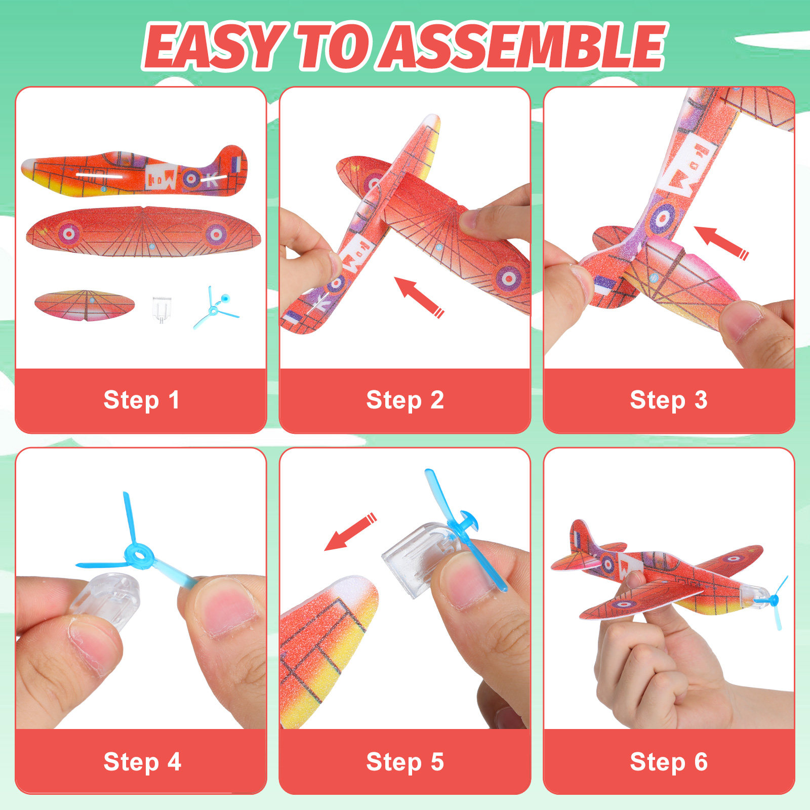 36個のフォーム飛行機モデル 高品質で安全な非動力グライダー - Kids Outdoor Fun のレビューと価格