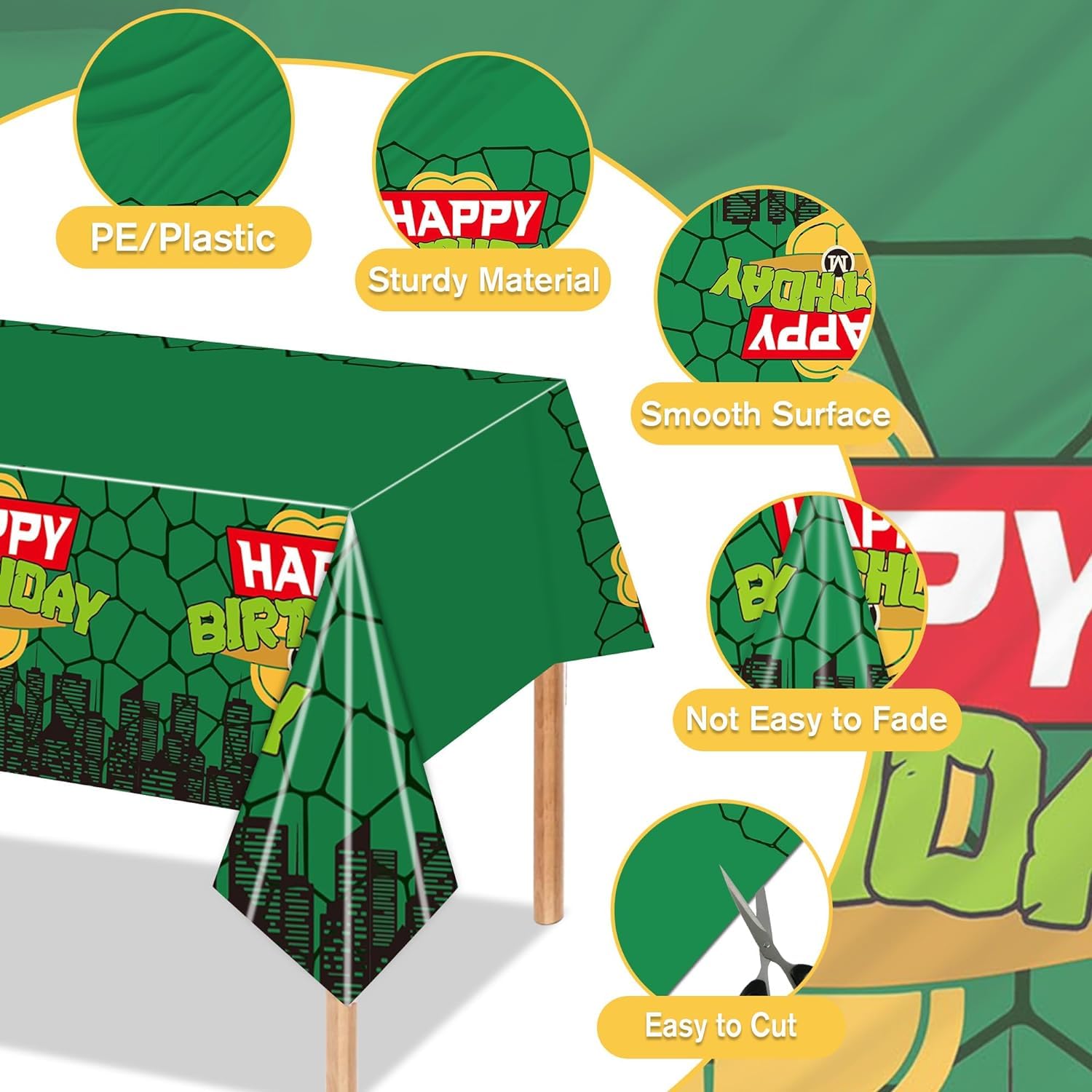 忍者タートルテーブルクロス子供男の子誕生日パーティー漫画カメ - Kids Outdoor Water Table のレビューと価格