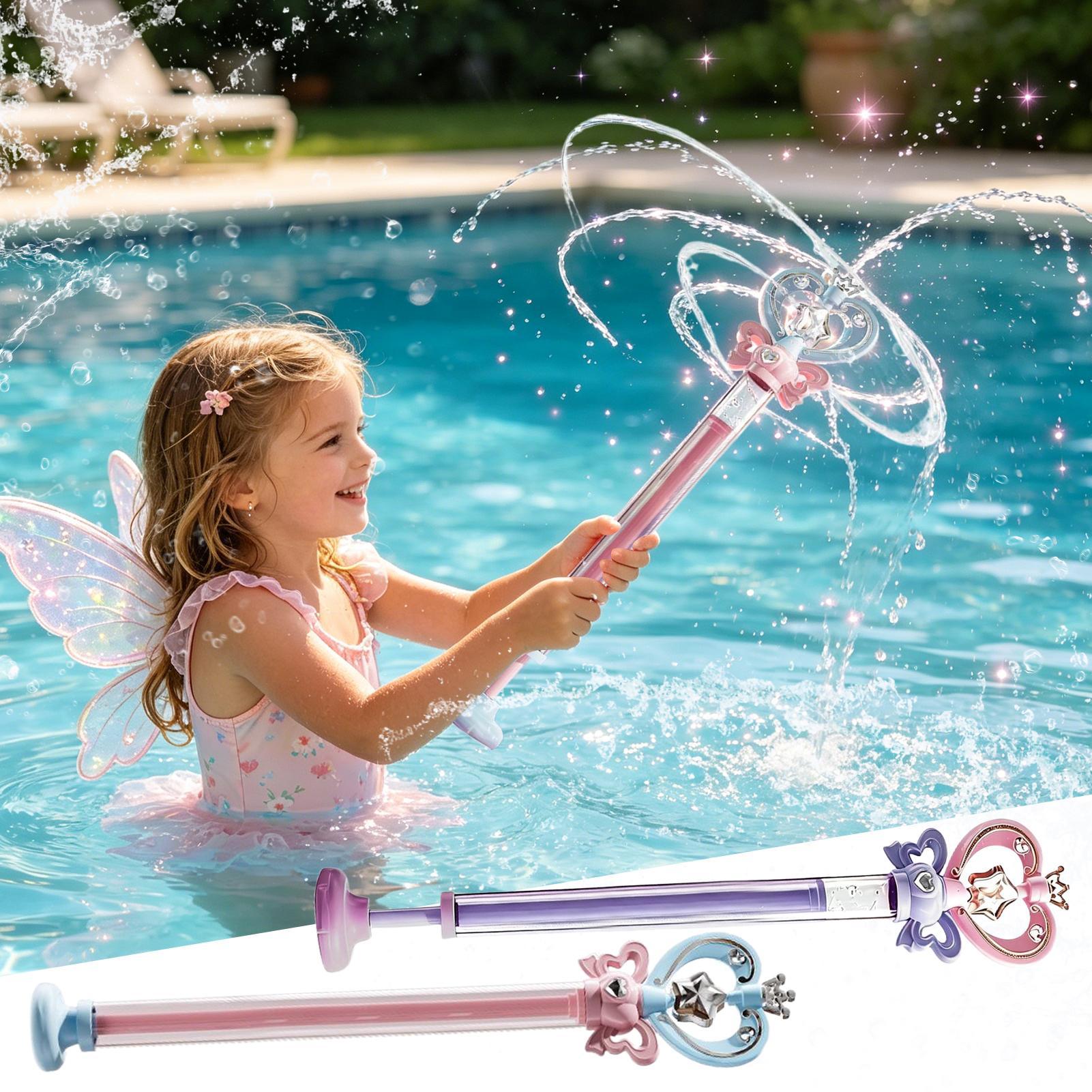ウォーターソーカー フェアリーワンドデザイン 引き出し式 夏 - Kids Outdoor Games For Party のレビューと価格