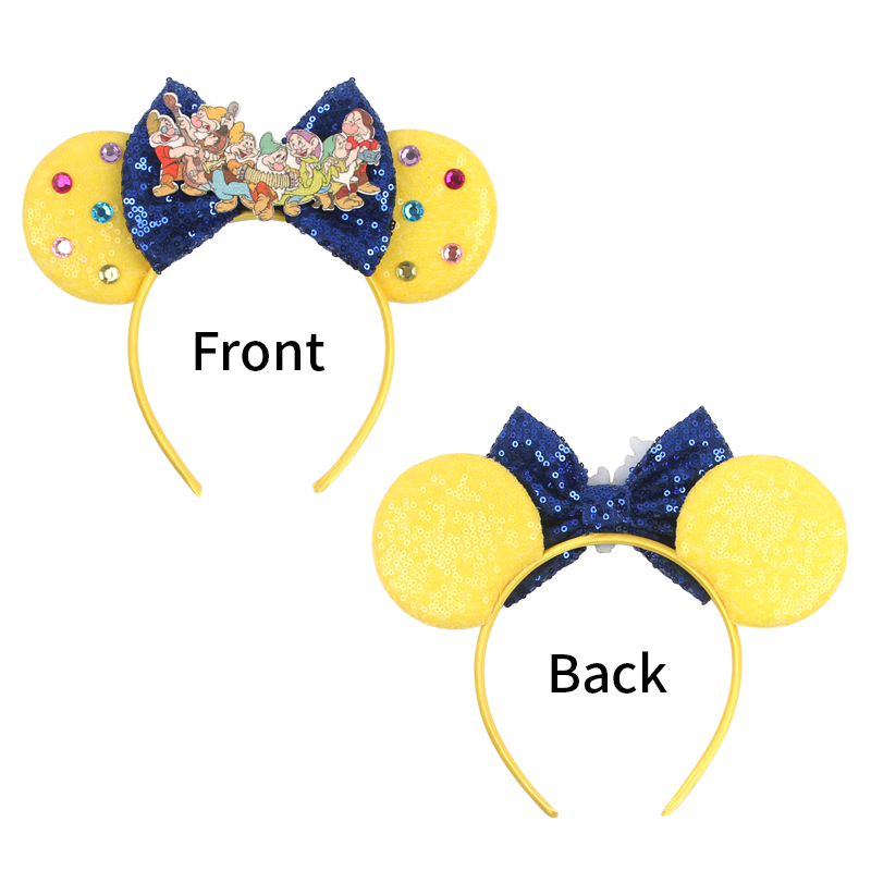 ディズニー城ミッキーマウス耳ヘッドバンドスパンコール弓女の子 - Kids Outdoor Decor のレビューと価格