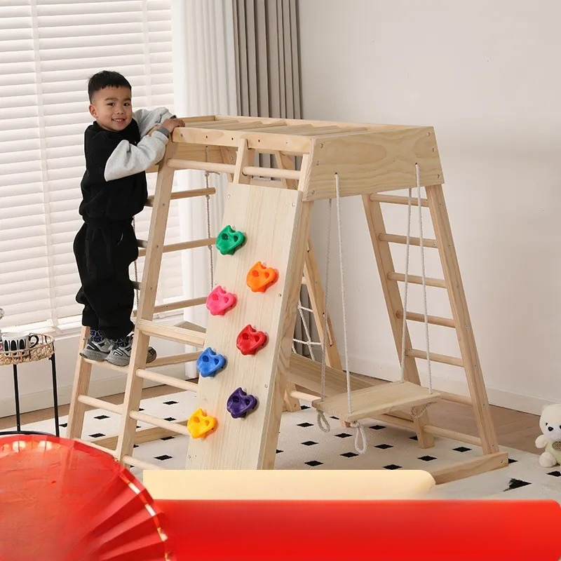 JMZ 木製ジャングルジム スライドクライミングフレーム 子 - Kids Outdoor Wooden Climbing Frame のレビューと価格