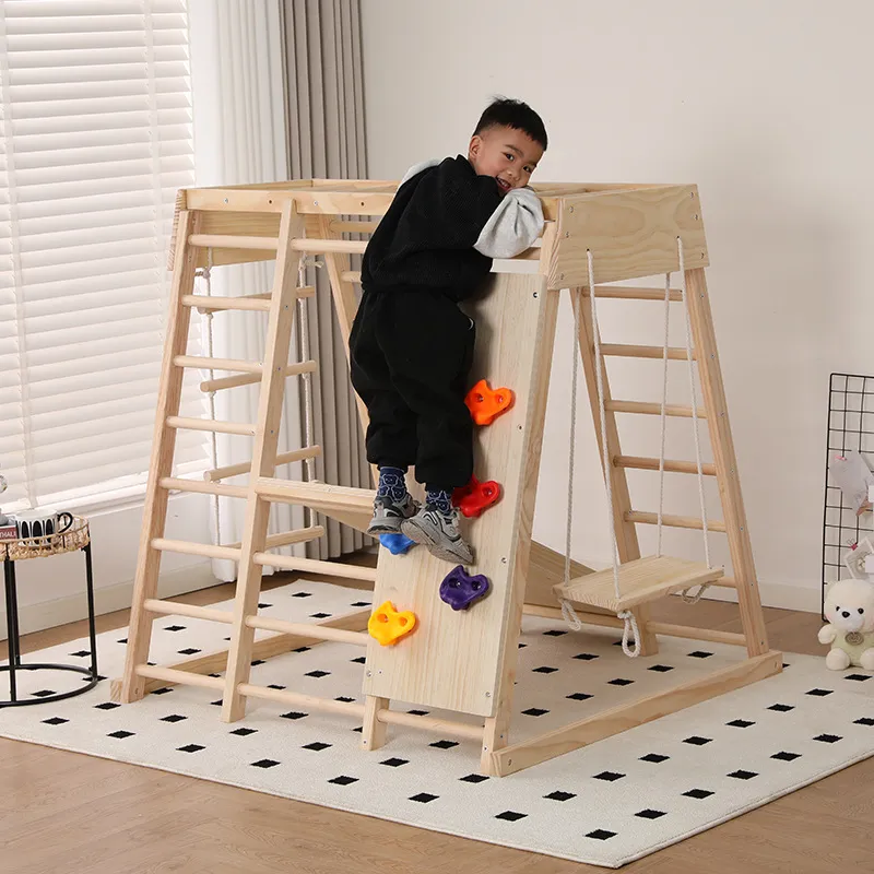 JMZ 木製ジャングルジム スライドクライミングフレーム 子 - Kids Outdoor Wooden Climbing Frame のレビューと価格