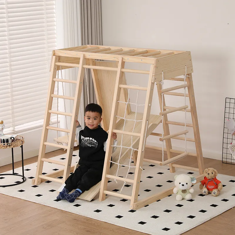 JMZ 木製ジャングルジム スライドクライミングフレーム 子 - Kids Outdoor Wooden Climbing Frame のレビューと価格