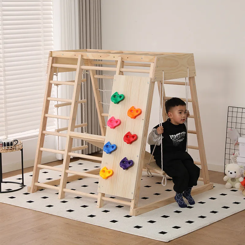 JMZ 木製ジャングルジム スライドクライミングフレーム 子 - Kids Outdoor Wooden Climbing Frame のレビューと価格
