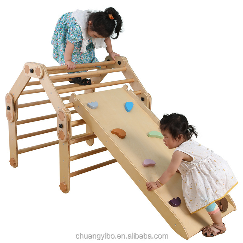 ジャングルジム キッズ アウトドア キッズクライマー モンテ - Kids Outdoor Wooden Climbing Frame のレビューと価格