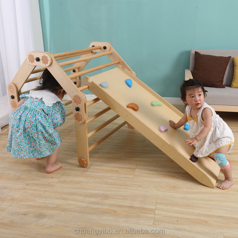 ジャングルジム キッズ アウトドア キッズクライマー モンテ - Kids Outdoor Wooden Climbing Frame のレビューと価格