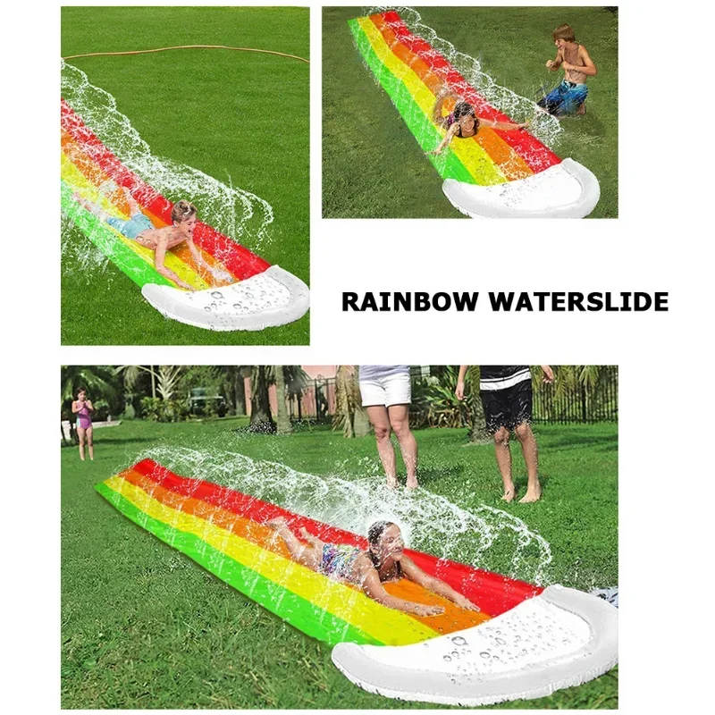 夏の屋外用インフレータブル水遊びおもちゃ ウォータースライド - Kids Outdoor Games For Party のレビューと価格