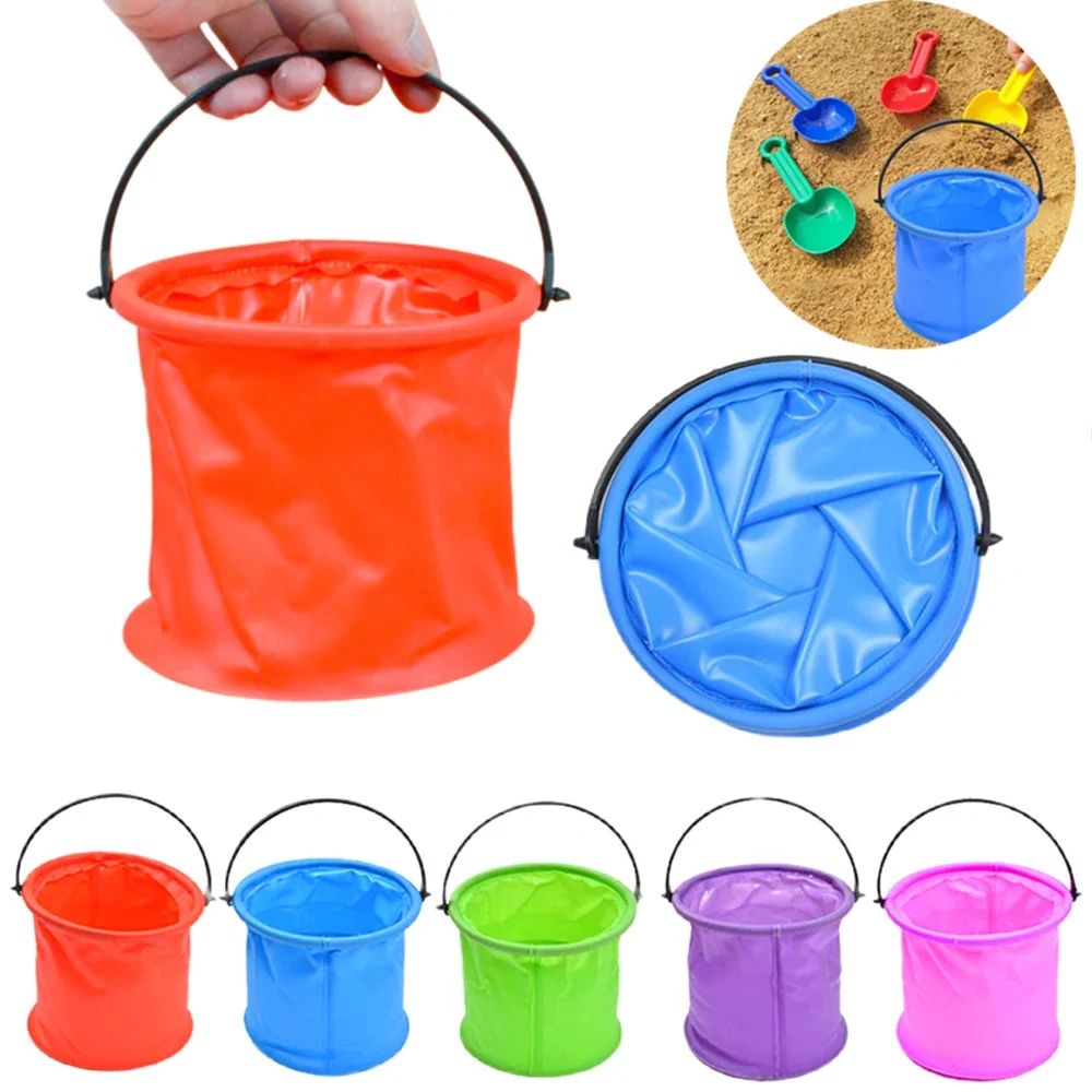 折りたたみ式ビーチ砂場バケツ ポータブル折りたたみ式手持ちバ - Kids Outdoor Fun のレビューと価格
