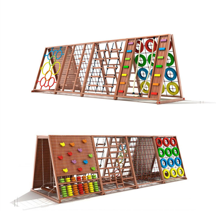屋外用木製クライミング遊具、子供用ジャングルジム、屋外遊び場 - Kids Outdoor Wooden Climbing Frame のレビューと価格