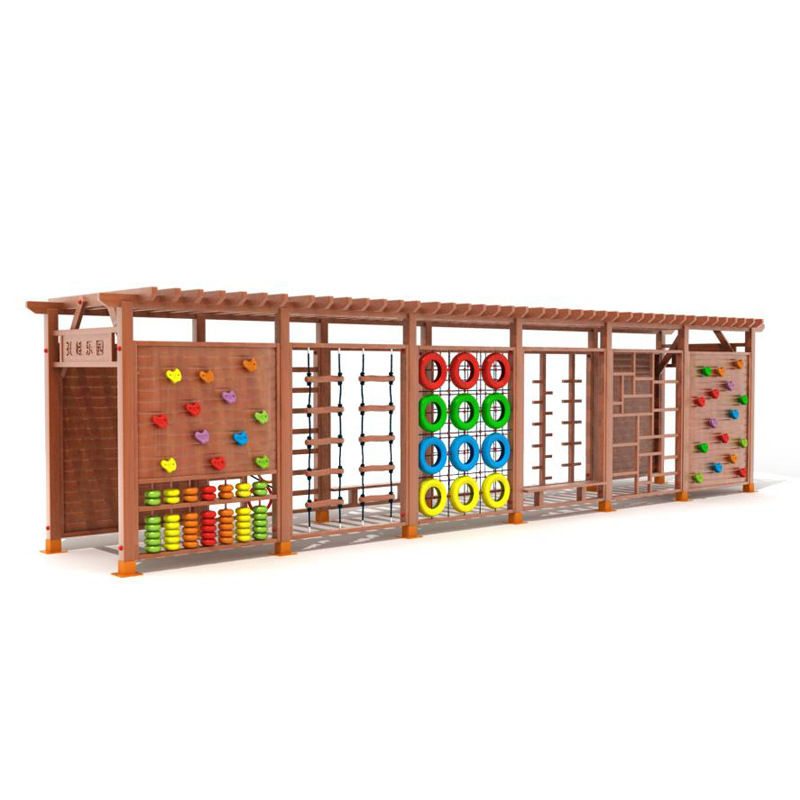 屋外用木製クライミング遊具、子供用ジャングルジム、屋外遊び場 - Kids Outdoor Wooden Climbing Frame のレビューと価格