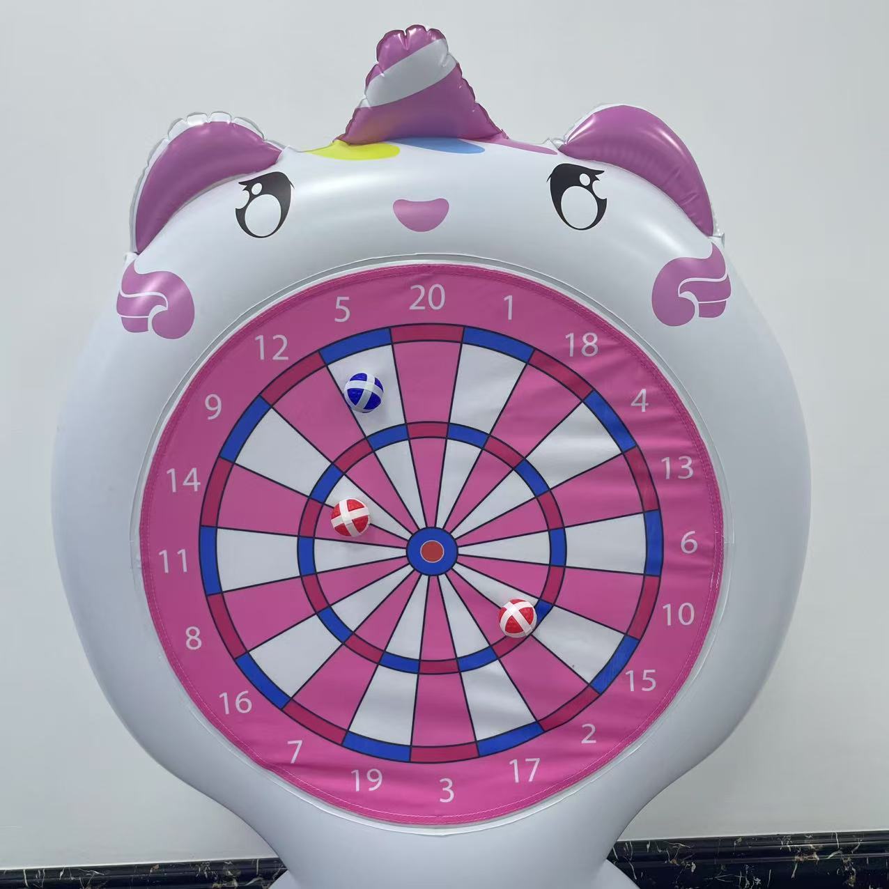 インフレータブルユニコーン投げゲームターゲット粘着ダーツ屋外 - Kids Outdoor Games For Party のレビューと価格