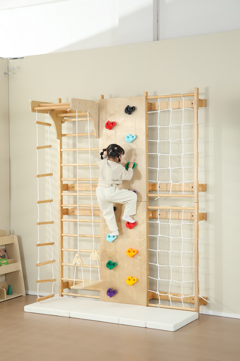 在庫あり 室内用モンキーバー 子供用木製クライミングフレーム - Kids Outdoor Wooden Climbing Frame のレビューと価格